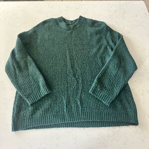 AMERICAN EAGLE AE Forest Green Crew Neck Sweater Large L Women’s